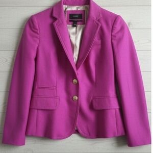 J. Crew Women's Fuchsia Single-Breasted Blazer